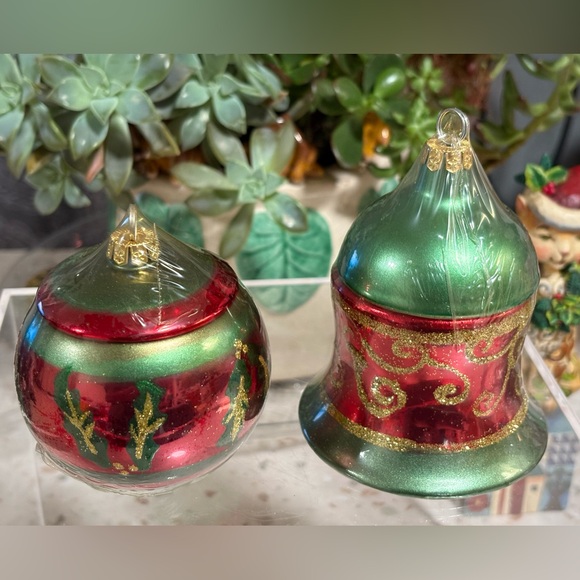 Vintage Set of Ceramic Christmas Ornament Candles - Picture 3 of 17